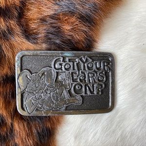 1976 Vintage Brass “Got Your Ears On?” Belt Buckle